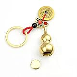 AZZAZETES Autoschlüsselanhänger Markenkupfer Gourd Schlüsselbund Anhänger Herrenmodaturschlüsselkette for Messenger Bagel Dudelsack Brieftasche