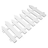 VILLCASE 2 Stück Kunststoff Gartenzaun Rasenkante Dekorative Beeteinfassung Flexibel Formbar Robust und Langlebig für Blumenbeet Gartenumrandung und Rasenkantenbegrenzung