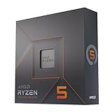 AMD Ryzen 5 7600X Prozessor (intergrierte Radeon Grafik, 6 Kerne/12 Threads, 105W TDP,AM5 Sockel, 38MB cache, Bis zu 5.3 GHz max boost, Kein Kühler)