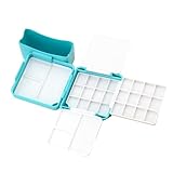 Leere Aquarell-Paletten mit Aquarell-Tablett, Reise-Aquarell für Acryl- und Ölmalerei, leerer Malkasten, Farbpalette für Künstler, Maler