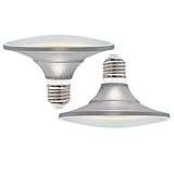 EACLL E27 LED UFO 4000K 15W Ersetzt 120W Halogen Glühlampe, 2er-Pack. 1300 Lumen Neutralweiss Leuchtmittel, AC 230V Flimmerfrei, Lichtwinkel 120°, UFO Licht, Nicht Dimmbar ∅122mm X L85mm (kürzer)