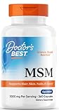 Doctor's Best - MSM mit OptiMSM, 1000mg | Gelenk- und Bindegewebsunterstützung - 360 Kapseln
