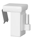 dekondo - 4x Fensterhaken Dekohaken Fensterclip für Fensterdekoration Weiß - Fensterdicke: 10-27mm UNIVERSAL