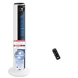 Levoit - DC Motor Turmventilator - 20dB sehr leiser Ventilator - 4 Modi/12 Stufen/12 Std Timer - Fan mit Fernbedienung & Kühlung - Tower Fan mit 7,9m/s Geschwindigkeit - 24W Standventilator