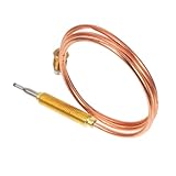 PRETYZOOM Kaminheizung Thermoelement für Feuerstelle Austausch des Feuerstellen-Thermoelements Thermokoppler für Feuerstelle Thermoelement für Gasfeuerstelle Herd Thermoelement Kupfer Golden