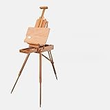 Öl Paint Box Gentleman Ölfarbe Staffelei Tragbare Malerei Box Erwachsene Heben Massivholz Staffelei Easel (Color : HX4 Wood color)