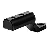 Motorrad Spiegelhalterung Riser Extender Adapter, Rückspiegelbasis Verlängerung Halterung Haken Halterung für Motorräder Roller(Schwarz)