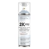 2K PRO 2K Spraydose 400ml - 2 Komponenten Sprühlack, Schnelltrocknender Spritzlack, UV-Beständig, Stoss- und Kratzfest | Klarlack Hochglanz