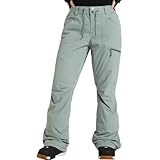 Roxy Nadia Damen-Skihose, 10 K, wasserdicht, isoliert, ohne Pfas, verstellbare Taille und Schneegamaschen, Lily Pad, XX-Large