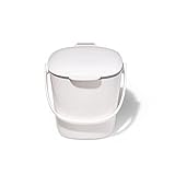 OXO Good Grips Komposteimer weiß - geruchsdichter Abfalleimer für die Küche - 2,8 l