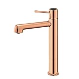 HXYhydrypd Bad Armatur Waschbecken, Mischbatterie Bad, Wasserhahn Waschbecken für Gewerbliche Toilettenküchen(Gold)