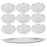 Ciieeo 10 Stück Waagschalen Ausgleichen Waagschalen Aus Aluminiumfolie Gericht Probenschale Aus Aluminium Mikrowaagen Messung Wiegeboot Messen Laborwaagen Wiegen Silver