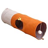 Katzentunnel – Tragbarer, faltbarer Katzentunnel aus verstärktem Stoff | für Zuhause, Garten, Balkon, Terrasse, Reisen, König