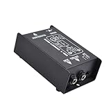 Sehuby Direct Injections Spieluhr, passive Box Eliminatoren für Gitarre und Bass, 6,35 mm hoher Impedanzeingang