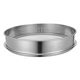 Parliky Edelstahl Gartensieb Großmaschiges Kompost Sieb Boden Sichter für Bonsai Kies Sand Sortierung Garten Pflanzensieb Langlebig Multifunktional Einfache Reinigung