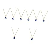 Teufel DIY Anhänger Dekor Choker Armreif Charm symbolisch böse Augen Trendy Halskette Stylische Nackenkette Blau Kupferschmuck Schmuck