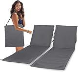 Intimo Living® 2er Set Strandliegen klappbar & Ultraleicht – Faltbare Strandmatte mit Rückenlehne & Komfortpolster – Tragbare Sonnenliege für Strand, Camping & Garten – Platzsparend & stabil