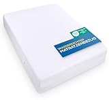 Utopia Bedding Matratzenbezug 90 x 200 x 20 cm Wasserdichter mit Reißverschluss, Oeko-TEX Zertifiziert, Matratzenschoner
