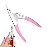 Nagelspitzeschneider, gefälschter Nagelschneider,Salon Manicure Zange - Typ U Edelstahl Nagelschneider Trimmer für künstliche falsche Tipps Maniküre Werkzeug für Salon Schönheit