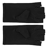 RASTKY Baumwollfaser-Manikürelampe für Gel-Nagellampe, Fingerloses Design für Schönheitssalon, 1 Paar (BLACK)