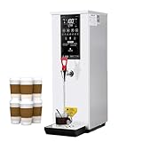 HeißWasserspender FüR Den Gewerblichen Gebrauch, 25L Elektrischer Catering-Kessel, Temperatur Einstellbar, 60 L/H GroßE Leistung, Schnelles AufbrüHen FüR Kaffee, Tee, Milch, HeißGeträNke,White