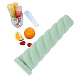 Eiswürfelform aus Silikon - mit wiederverwendbarem Silikondeckel | Form für Riegel | für Kinder Creme Joghurt Kuchen Party Dessert Küche Trinken Essen Camping Obst