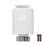 KETOTEK Digital Smart Life Heizkörperthermostat Programmierbares Ventil Thermostatkopf Heizung Temperaturregler Zusatzteil für TRV-Kit, mit Wi-Fi