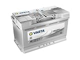 VARTA Silver Dynamic AGM Batterie A6 – Start-Stop und xEV Autobatterie 12V 80Ah 800A – Starterbatterie für Autos mit hohem Energiebedarf