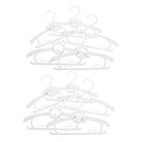 OUNONA 30 Stück Teiliges Kleiderbügel Verstellbare Kinderbügel mit Anti-rutsch Funktion und Schulterfreundlichem Design Platzsparender Kunststoff Garderoben Organizer für Hemden Hosen