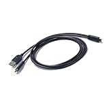 alloneslife Mehrzweck-USB-C-Adapter und Ladekabel mit integrierter IC-Soundkarte zum Streamen während des Ladevorgangs von Geräten