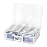 Generisch Memory Keeper Box - transparente Fotospeicherbehälter für die Konservierung von Karten, Ephemera, Kunstwerken, Andenken | Langlebiger Handwerksorganisator, wasserdicht