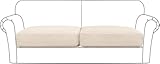Flamingo P Hochelastischer Sitzkissenbezug, Sofakissen, Möbelschutz für Sofa, Sitz, Sofa, Schonbezug, Sofabezug, weiche Flexibilität mit elastischer Unterseite (2 Stück große Kissenbezüge
