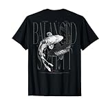 Vintage Graffiti Nishikigoi Fisch backprint Koi Karpfen T-Shirt