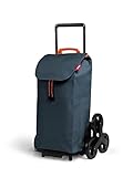 Gimi Tris Einkaufstrolley, wasserabweisende Tasche, 3-Rollen-System, Eco Verpackung, Fassungsvermögen: 52 l, Höchstlast: 30 kg, Rahmen: Stahl/Kunststoff, Einkaufstasche: Polyester, Anthrazit