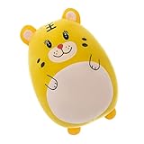 TOYANDONA 1Stk Tigerpuppe plüsch Tiger Year of The Tiger Kuscheltier Tiger Plüsch-Tiger Tiger deko Plüschpuppe schönes Tigerspielzeug Kinderpuppenspielzeug PP Baumwolle Yellow