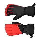 YIGZYCN Winterhandschuhe Skihandschuhe Wasserabweisende Snowboard Handschuhe Handschuhe Warme Handschuhe Zum Laufen Radfahren Wandern