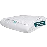 WENDRE Allergiker Bettdecke 135x200 für den Sommer - Leichte Sommerdecke 135x200 - Sommerbettdecke 135x200 mit Mikrofaser Oberfläche - Steppdecke 135x200 - Schlafdecke - Dünne Decke - Sommer Bettdecke