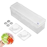 Möbelverteiler mit Folienschneider - Wiederverwendbarer Folienverteiler, robuster Lebensmittelschneider für Saranverpackungen, Aluminiumfolie, Papier