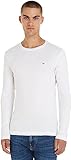 Tommy Jeans Herren Langarmshirt TJM Original Langarm, Weiß (Classic White), M
