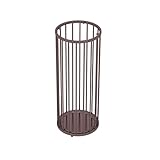 WDWDW Schirmständer 24x24x58cm Schirmgestell, Schirmständer aus Metallschmiedeeisen mit Abtropfschale und Haken, Schirmaufbewahrungsregal, leicht zu reinigender Stockhalter, Schirmbehälter
