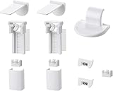 Plissee Ersatzteile Set Klemmträger Zubehör:2 Kit 12 Stück Plissee Klemmträger Zubehör Klemmfix Halterung