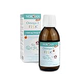 NORSAN Omega-3 FISK Fischöl hochdosiert 150 ml/Omega-3 für Kinder 1.030 mg pro Portion/Omega-3 Öl mit EPA & DHA