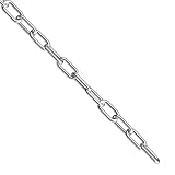 Edelstahlkette Meterware,6m stahlkette,1.5mm Kette Edelstahl Meterware Metallkette,Metall Kette Zum Aufhängen, Gliederkette Edelstahl Für Hundekette Ankerkette Wäschekette Schwenkkette (1.5mm(6M))