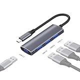 JMT Multiport HUB Dock 5Gbps USB 3.0 4Port High Speed USB-C S·plitter für PC Computer Laptop (USB-C HUB)