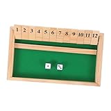 VICASKY Box Flip Schachspiel Facettenwürfel Eltern Brettspiel Facettenreiches Brettspiel Drahtbrett Aufhänger Warnleuchten Dreieckleuchten Kugelständer Deko Würfel Brettspiele Holz