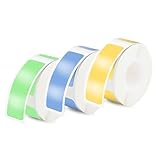 3 Rollen Phomemo D30 Etikett, 12 mm × 40 mm, kompatibel mit Phomemo D30-Etikettendrucker, geeignet für Zuhause, Schule, 160 Etiketten/Rolle, 3 Rollen. Blau-lila Farbverlauf