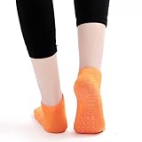 DECHOUS 20 Paar Rutschfeste Yogasocken aus Baumwolle für Unisex Kindersportsocken Größe 32–36 Atmungsaktive Bodensocken mit Sohlenausgabe für Indoor Fitness Zufällige Zufällige Farbe