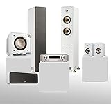 Marantz NR1510 Slim 5.1 Heimkinosystem mit Polk Signature Elite Serie Surround Set, 4K Ultra HD AV Receiver mit Heos und Alexa Sprachsteuerung