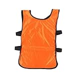 Kisangel 6st Trainings-fußballtrikot Schutzausrüstung Im Freien Fußballtrikots Für Jungen Fußball-Trainingsweste Team-übungsweste Puffer Pinnies Scrimmage-Trainingsweste Orange