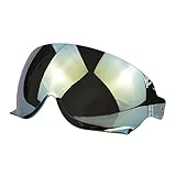 SHUIYUE Helmvisier,Helmvisier Ersatz für SHOEI JO EX-Zero CJ3 Helm Motorrad Windschutzscheibe Helmlinse